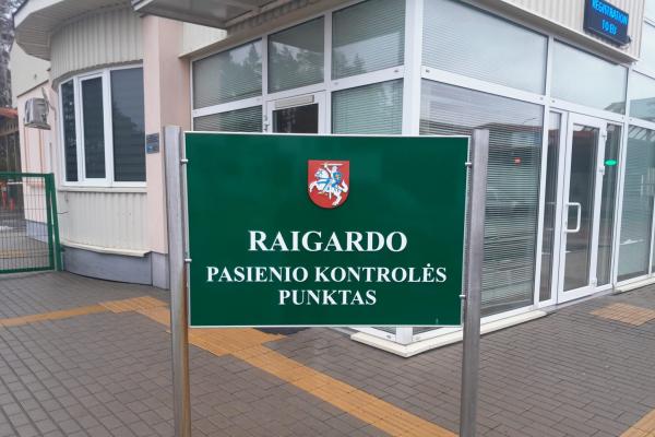 Nuo kovo 1 d. uždaromi Lavoriškių ir Raigardo pasienio kontrolės punktai