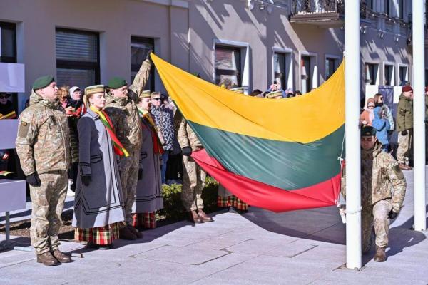Panevėžyje minimos 34-osios Lietuvos nepriklausomybės atkūrimo metinės