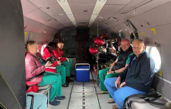 Skubiam donoro organo pergabenimui iš Pajuosčio aerodromo buvo pasitelktas Karinių oro pajėgų sraigtasparnis