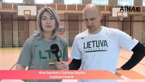 Panevėžio Raimundo Sargūno sporto gimnazijoje vieši krepšininkės iš JAV (video)