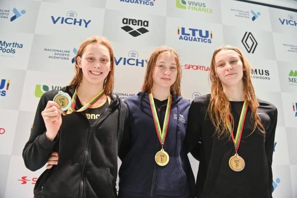 Panevėžio sporto gimnazijos aukletinė Rugilė Abračinskaitė iškovojo tris medalius
