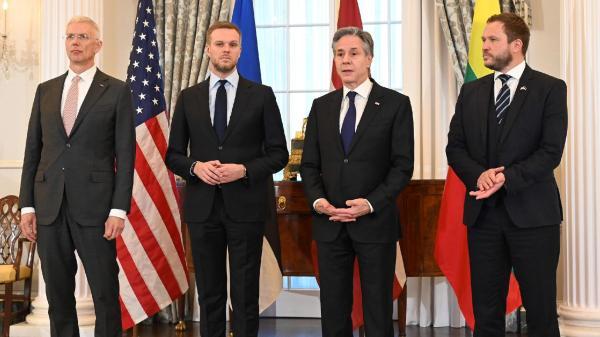 G. Landsbergis susitikime su A. Blinkenu: be JAV lyderystės Ukraina laimėti karo nepajėgs