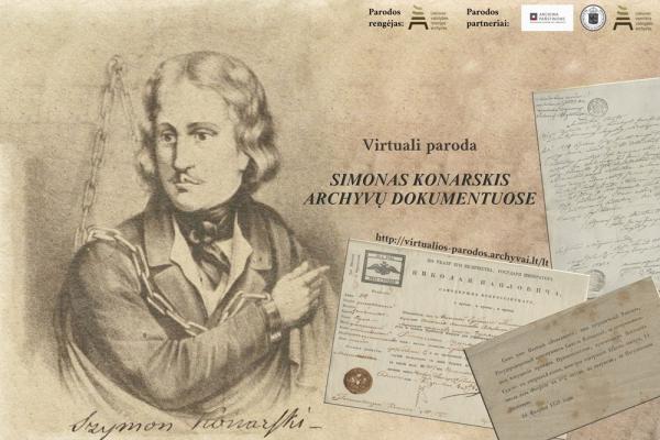 Parengta virtuali paroda „Simonas Konarskis archyvų dokumentuose“