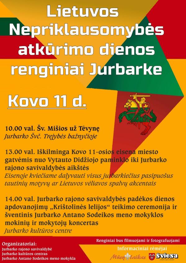 Lietuva švenčia 34-ąsias nepriklausomybės atkūrimo metines