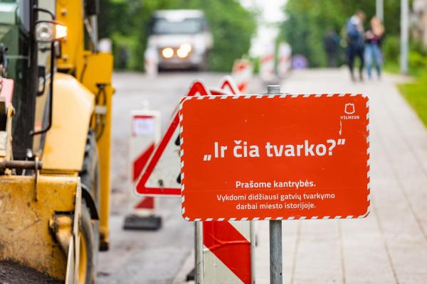 Šiemet Vilniuje bus atnaujinta 120 km gatvių