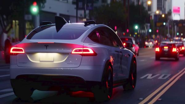 Elonas Muskas žada, kad „Tesla“ robotai taksi bus pristatyti rugpjūčio mėn.