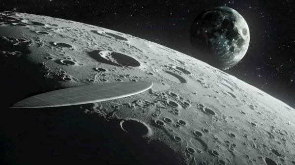„NASA“ pastebėjo pro Mėnulį skriejantį banglentės formos objektą