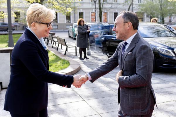 Premjerė priėmė pirmą kartą Lietuvoje besilankantį Andoros Ministrą Pirmininką