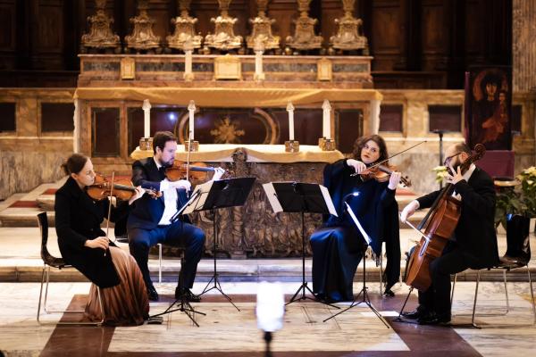 Tarptautinio pripažinimo sulaukęs Valstybinis Vilniaus kvartetas koncertavo žymiajame Romos Panteone