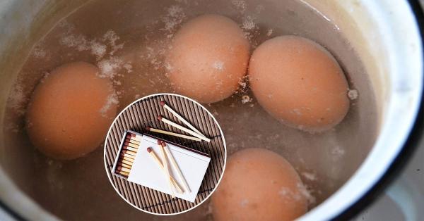 Močiutė man papasakojo, kodėl verdant kiaušinius į vandenį verta įmesti degtukų: išbandykite!