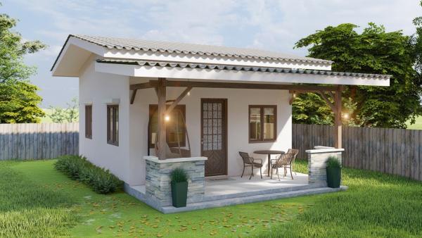 Šio nedidelio 30 m2 namo dizainas yra tikrai gražus ir praktiškas: idealūs namai vienam žmogui!